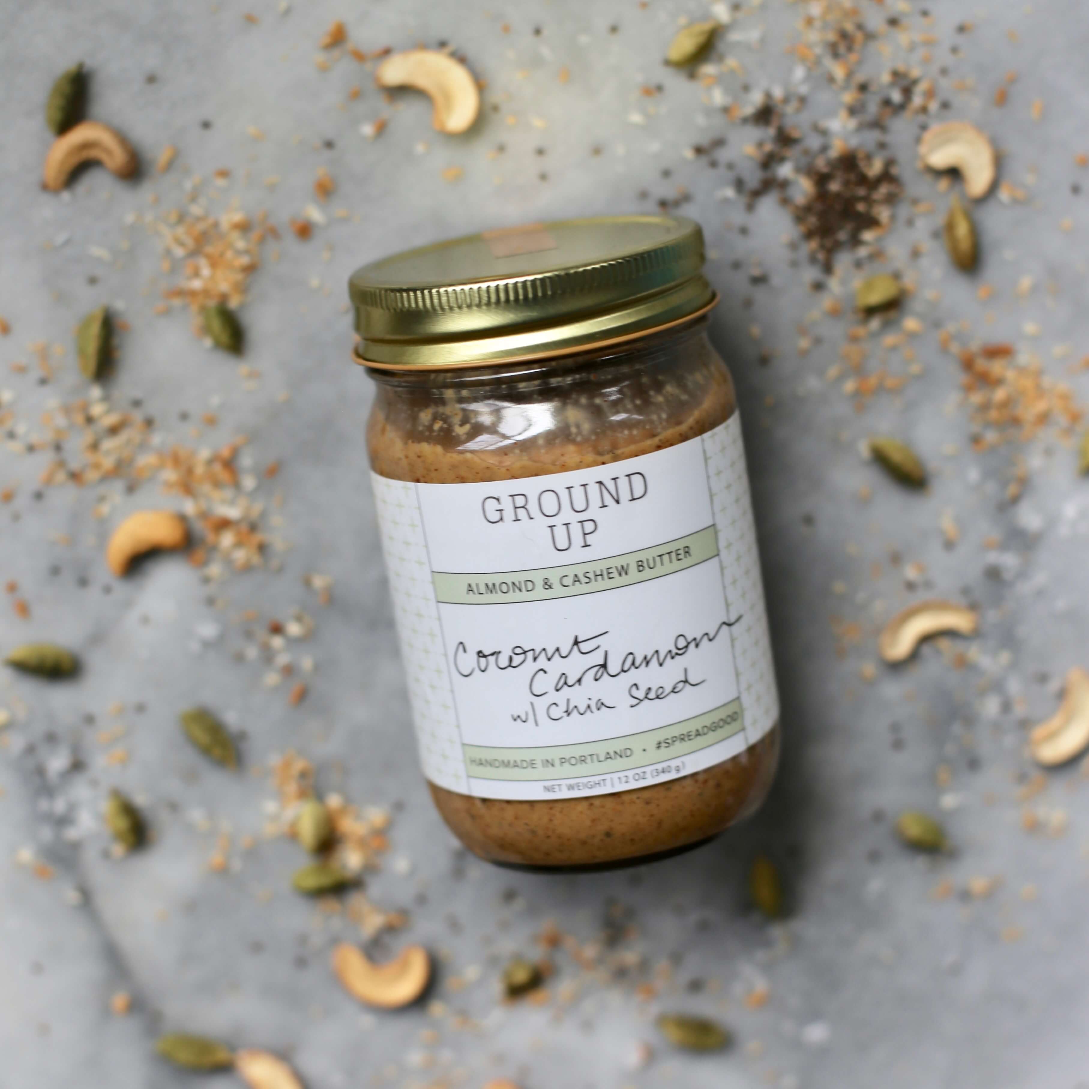 Honey Cardamom Almond, Cashew + Coconut Butter