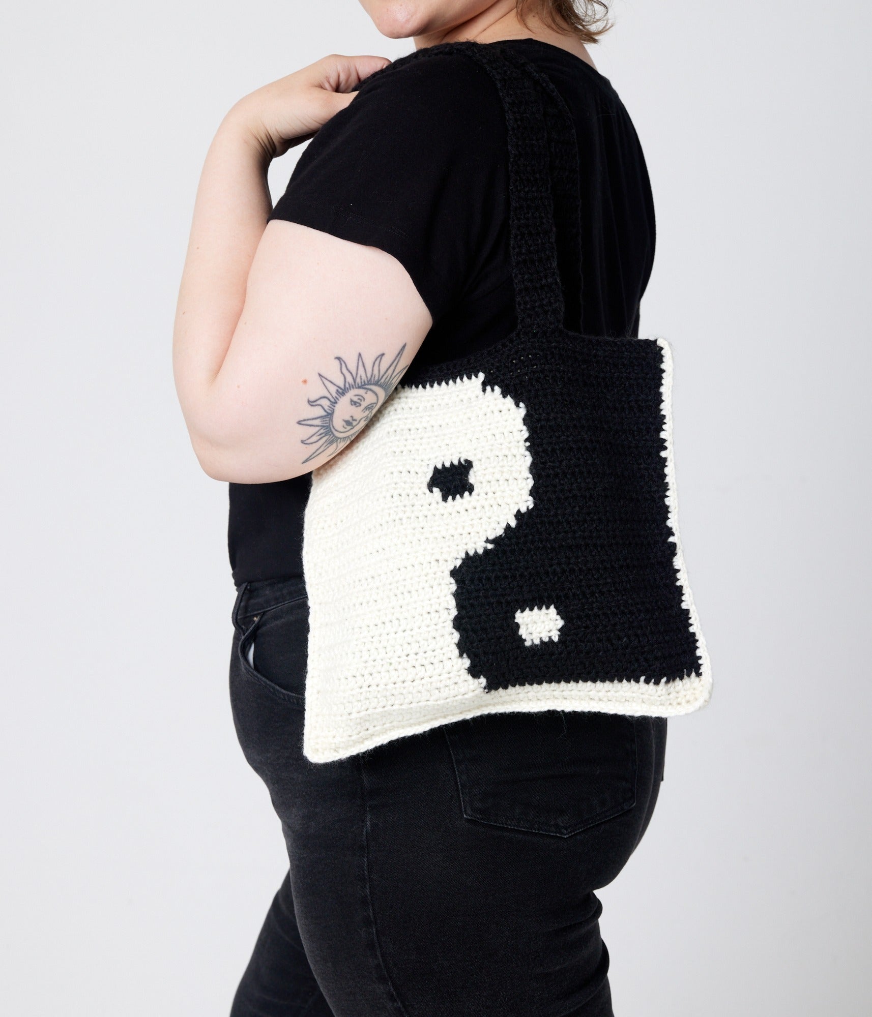 Crochet Yin Yang Bag